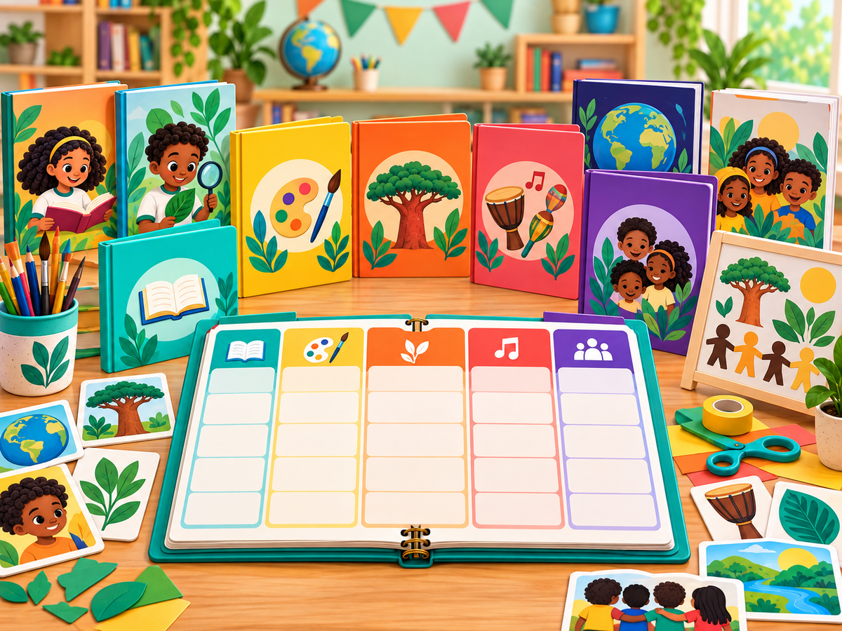 Planejamento semanal do Kit Baobá com atividades organizadas