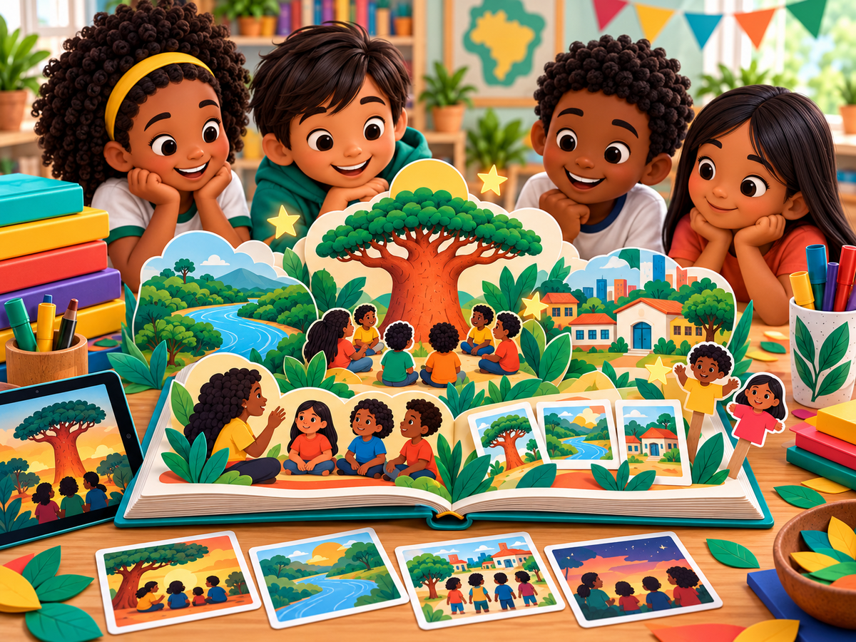 Roteiros de contação de histórias africanas, afro-brasileiras, Guarani e Tupinambá